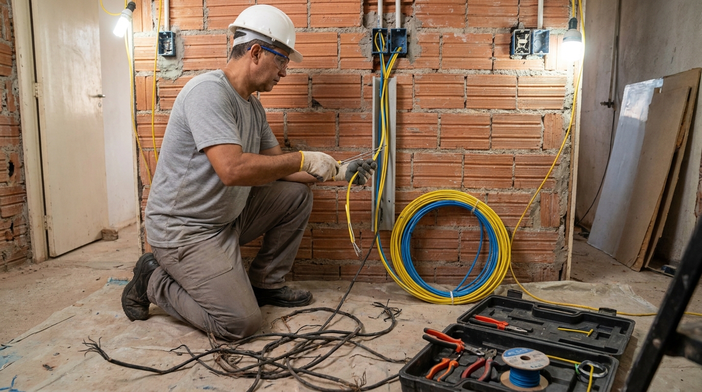 Adequação de Fiação em Bragança Paulista‑SP